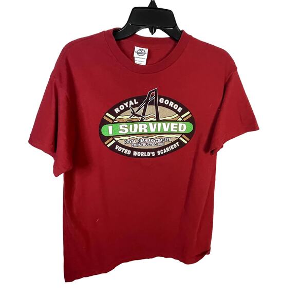 Royal Gorge  I Survived Med t-shirt skycoaster Royal Rush - Picture 1 of 5